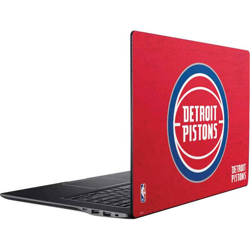 NBA Detroit Pistons Distressed Ativ Book 9 (15.6in 2014) Skin